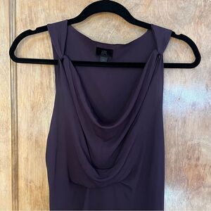 Banana Republic Wine Colored Sleeveless Dress with Rouching Size XS